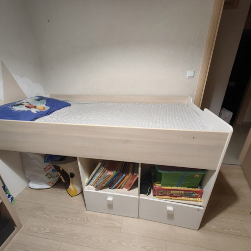 Loft bed with 2 drawers used, 90x2.00 m without mattress
