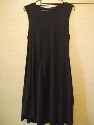 Cos black sleeveless asymmetric dress like new