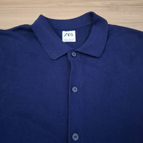 Zara dark blue cotton shirt or cardigan XL like new