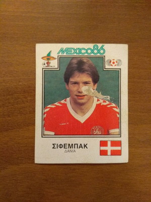 Sifembak sticker used from Union Mexico '86 collection
