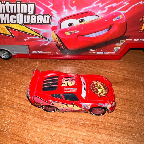 Disney Pixar Cars Lightning McQueen used with Rust-eze logo