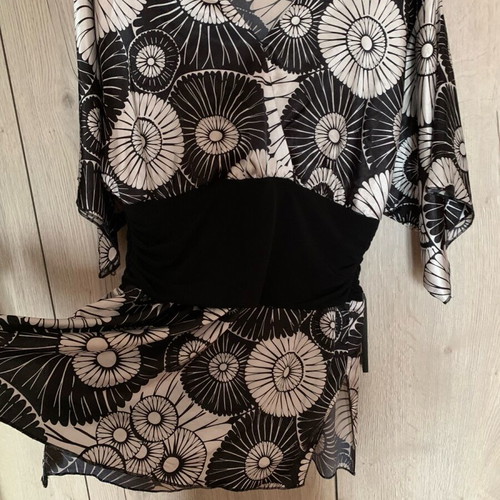 Desiree blouse dress like new, size L, black-beige