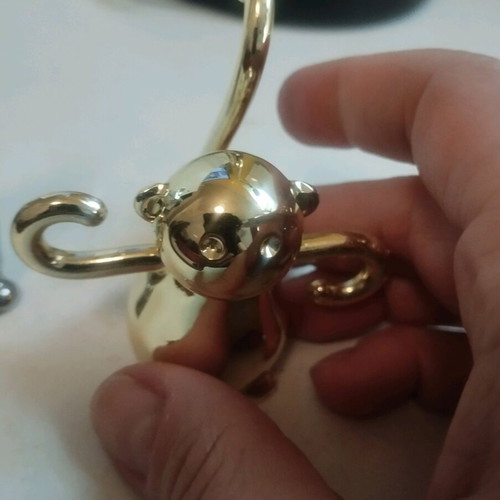 Umbra ring stands like new, small, gold and silver