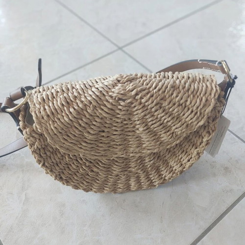 Parfois straw bag new, beige