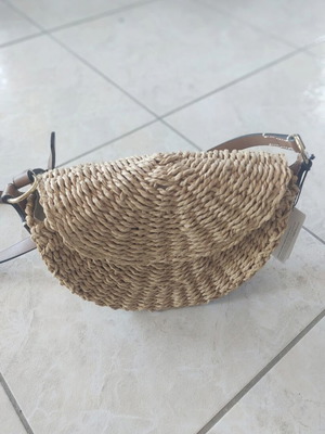 Parfois straw bag new, beige
