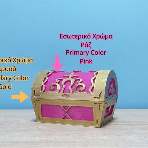 Kingdom Hearts chest new, 3D printed, hand painted