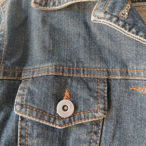 Ysatis denim jacket like new, blue, small/medium