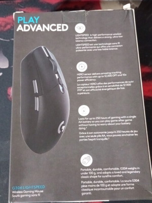 Logitech G304 Lightspeed Wireless Gaming Mouse, black