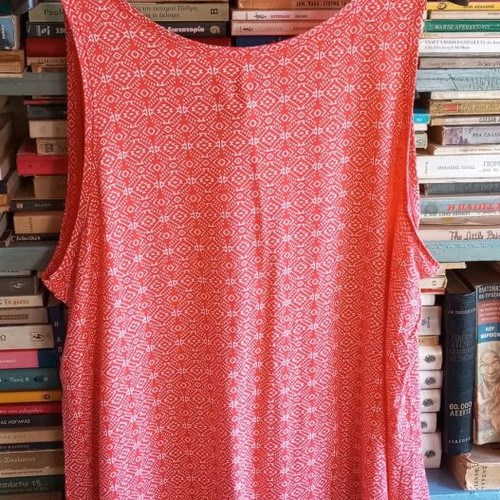 Summer tank top style boho size 2XL like new orange