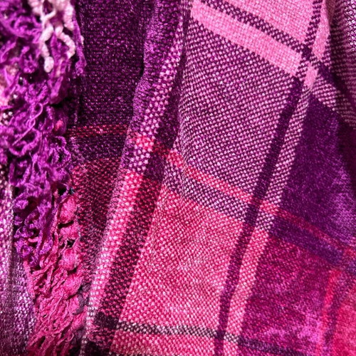 Pagoni velvet pink scarf new length 1.60m