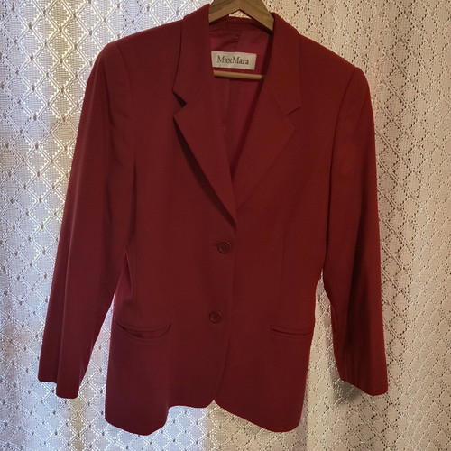 Max Mara jacket used, red, size M/38/10, wool