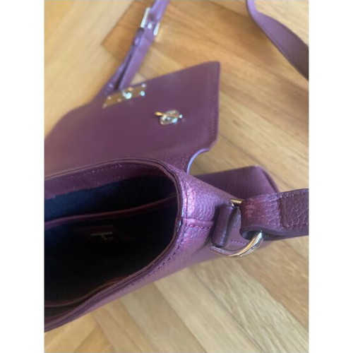 Aigner leather crossbody bag, burgundy