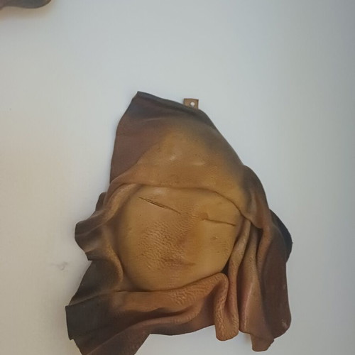 Leather wall masks set of three like new