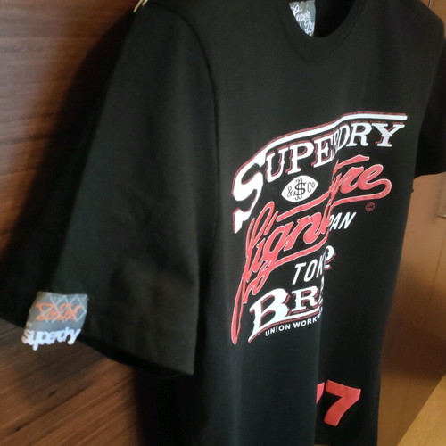 Superdry T-shirt black size XL like new