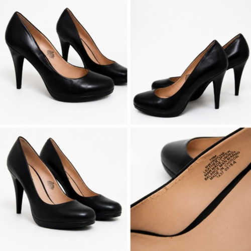 Nine West leather pumps size 41 like new, black