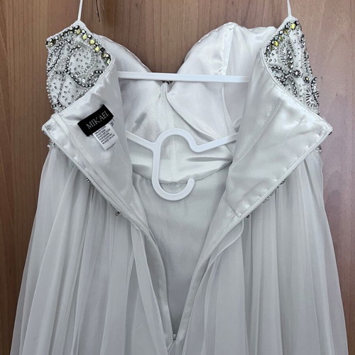 Mikael White Strapless Wedding Dress Plus Size XXL New
