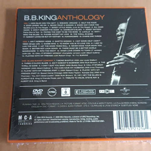 B.B. King Anthology 1962-1998 2-CD+DVD new