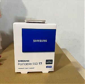Samsung Portable SSD T7 USB-C / USB 3.2 500GB 2.5" Indigo Blue Κωδικός σφραγισμένος