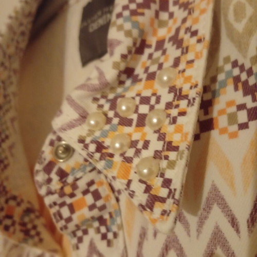 Silvian Heach sleeveless blouse like new, boho style, colorful orange