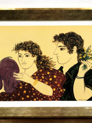 G. Stathopoulos print with frame, 60x80 cm