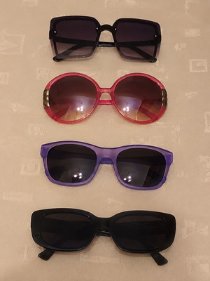 4 women's sunglasses, multicolor