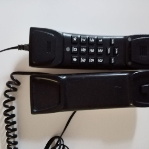 Corded home telephone device, white