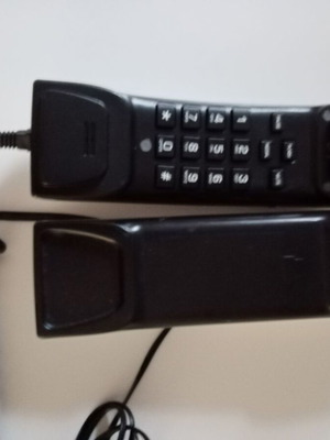 Corded home telephone device, white