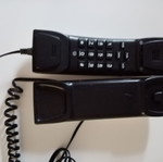 Corded home telephone device, white