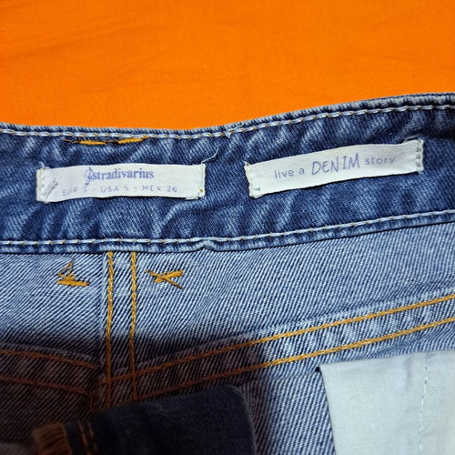 Stradivarius denim skirt like new, blue, size S