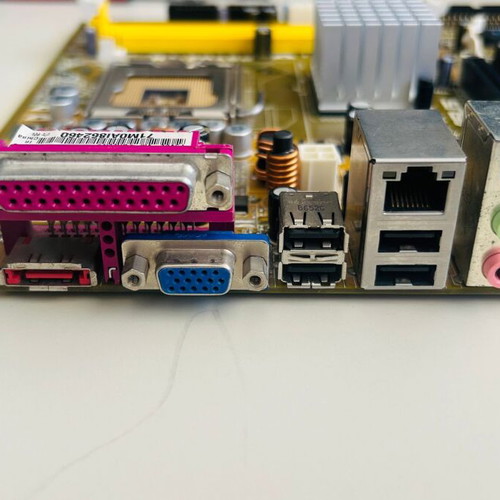 Asus P5VD2-VM motherboard used, socket 775, VIA chipset