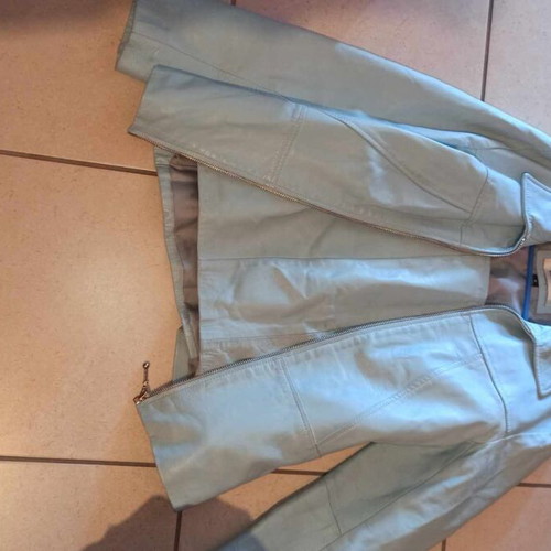 Rollini leather jacket and skirt set like new small
