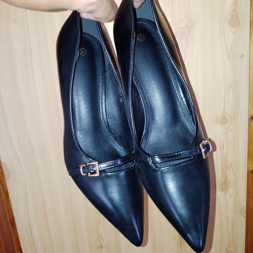 Alta Moda black pumps new, heel height 7 cm, size 38