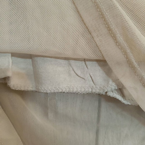 Celestino blouse with transparent sleeves new, beige, size XL