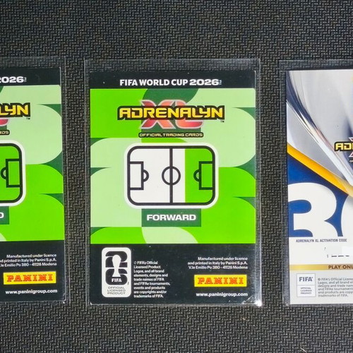 France Lot of 3 Panini Adrenalyn XL Cards Mbappé Icon Dembélé Fan Favourite Manu Koné