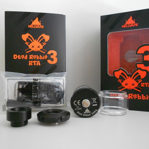 Hellvape Dead Rabbit v3 RTA like new, Matte Black
