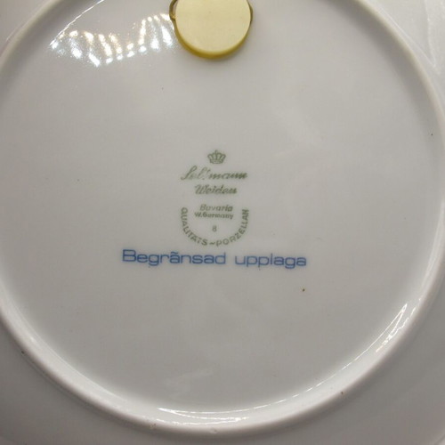 Vintage Seltmann Weiden Decorative Porcelain Plate Wisdom 1978 with Box