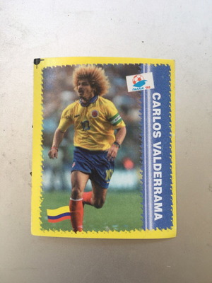 Carlos Valderrama sticker like new from Colombia Mundial 98