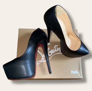 Christian Louboutin Daffodile Heels - Iconic Red Sole, EU 37 (16cm Heel)