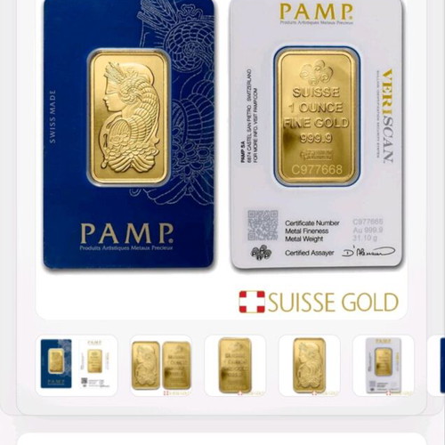 PAMP gold bar Switzerland new
