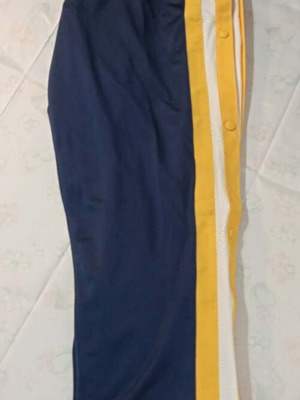 Adidas tracksuit bottoms new XXL dark blue with yellow and white stripes
