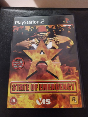 State of Emergency PS2 εξώφυλλο και εγχειρίδιο παιχνιδιού