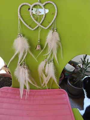 Dreamcatcher double heart like new