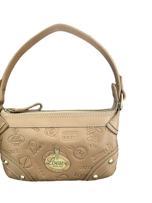 Loewe Puzzle Fold Pouch shoulder bag like new, beige leather
