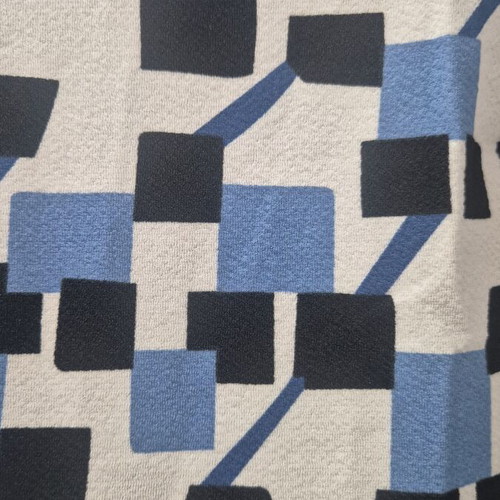 Retro dress with geometric pattern like new, fits up to 2XL