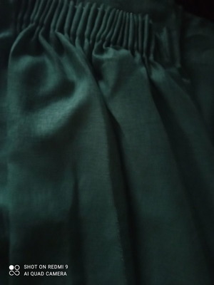 Κουρτίνα έτοιμη ραμμένη σε κυπαρισί χρώμα 2x3 μέτρα