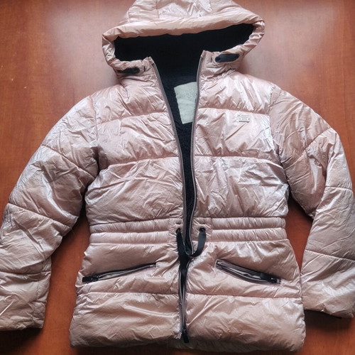 Thick jacket for girl used, pink, Evita size 8 years