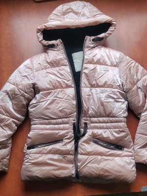 Thick jacket for girl used, pink, Evita size 8 years