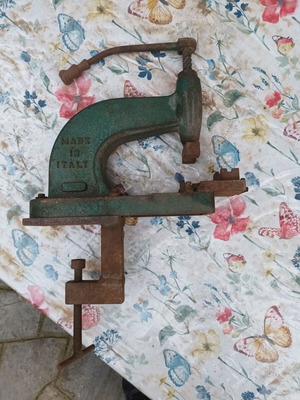 Πρέσα μεταχειρισμένη, ιταλικό vintage βιομηχανικό εργαλείο