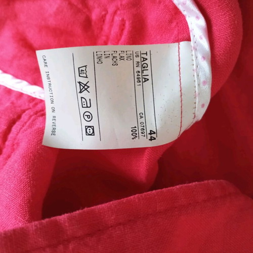Benetton linen jacket like new, red, size XXL