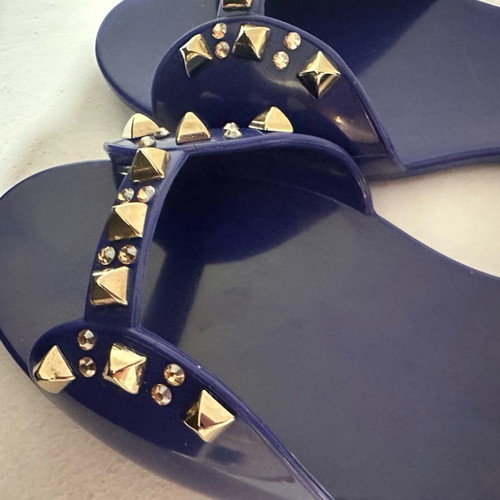 Feng Shoe Peep Toe blue ballerina shoes new
